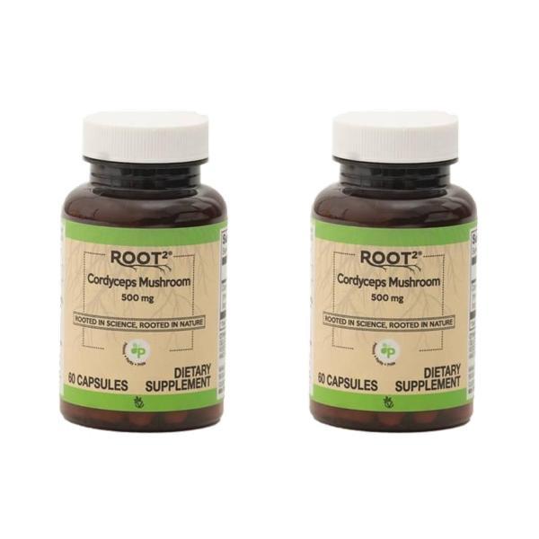 비타코스트 루트스퀘어 동충하초 버섯 500mg 캡슐 60정 2개