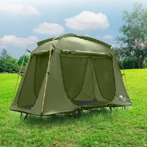 텐트 1인용 야외 차박 캠핑용 캠핑 여행 그늘막 나들이 휴대용 1인 작은 소형 미니 경량