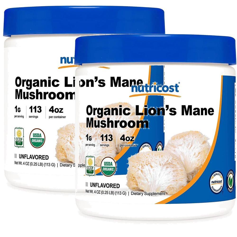 Nutricost 뉴트리코스트 <b>라이온스 메인</b> 머쉬룸 <b>파우더</b> 113g 2개