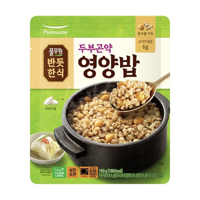 <b>풀무원</b> [반듯한식]두부곤약 영양밥 (150g) <b>체중</b>조절 자취 간식 간편식 술안주 야식 150g