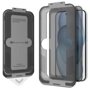 가꼬싶다 사생활 보호 프라이버시 풀커버 액정보호필름 가이드툴 포함 아이폰16e, 2매입