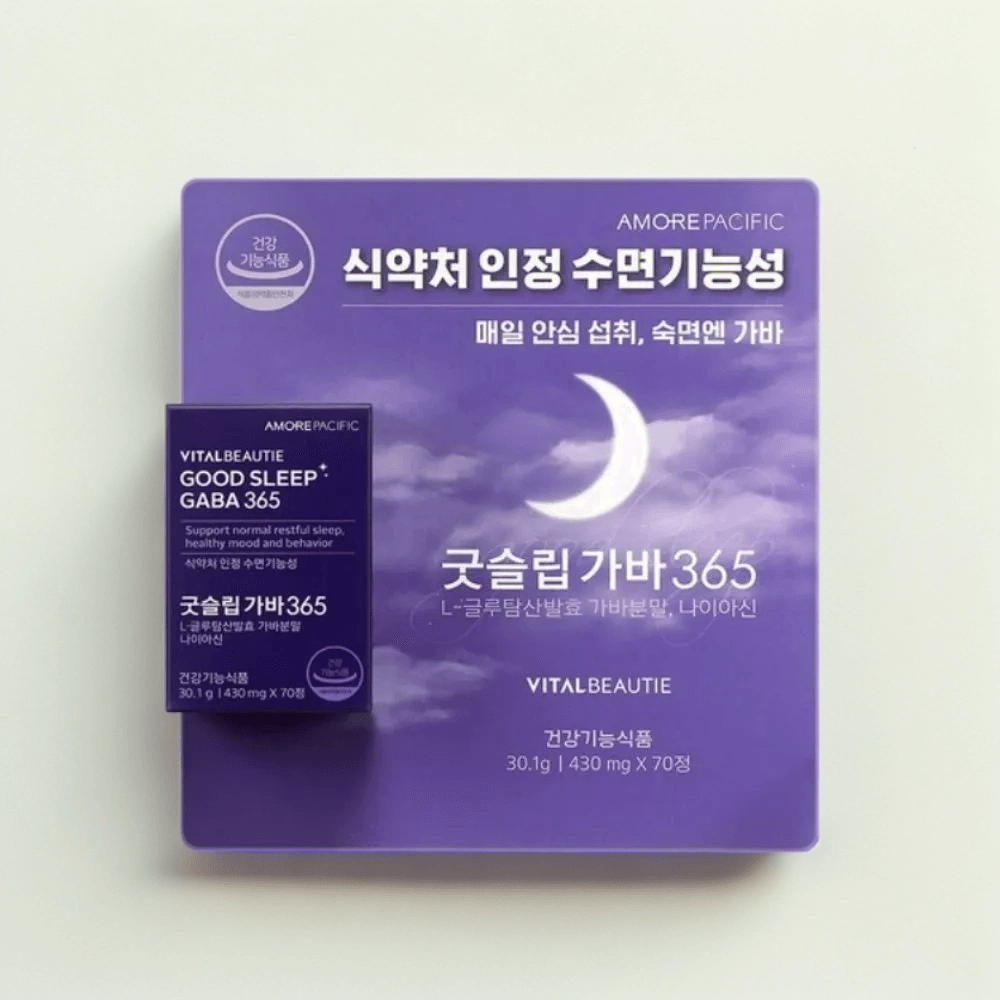 코스트코 아모레퍼시픽 굿슬립 가바 365 <b>L</b> <b>글루탐산</b>발효 나이아신 식약처인정 개운한 아침
