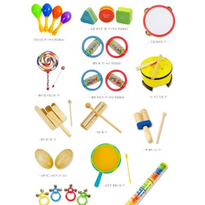 어린이집 음악교구 5세반 악기놀이 세트 크리스마스 리듬