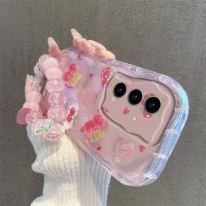 갤럭시 유니크 물결 입체 A72 영문 과일 여름 퀀텀4 자 체리 폰케이스