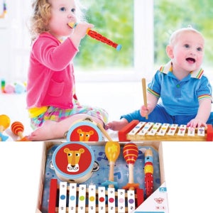 유아 오감발달 음악놀이 원목 악기세트 상상력 리듬 집콕