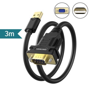 USB TO DB9/M 시리얼RS232 변환 케이블3m FTDI 칩셋사용