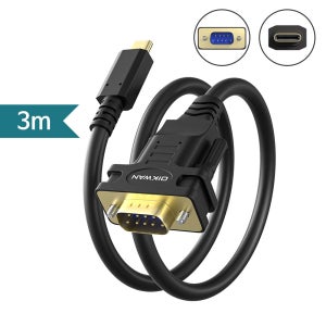 Type-C타입 TO DB9M 시리얼RS232 변환 케이블/3m FTDI 칩셋사용