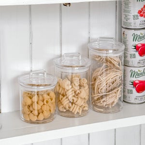 아크릴 캐니스터 파스타통 견과류 티백 원두 커피 보관 용기 S