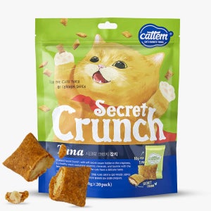 캣템 시크릿크런치 고양이 이빨 과자 비스켓 참치, 200g, 3개
