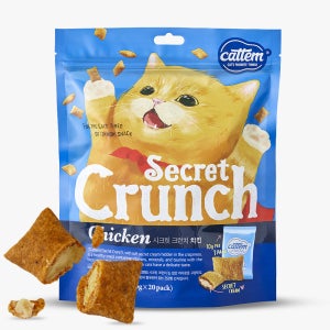 캣템 시크릿크런치 고양이 이빨 과자 비스켓 치킨, 200g, 3개
