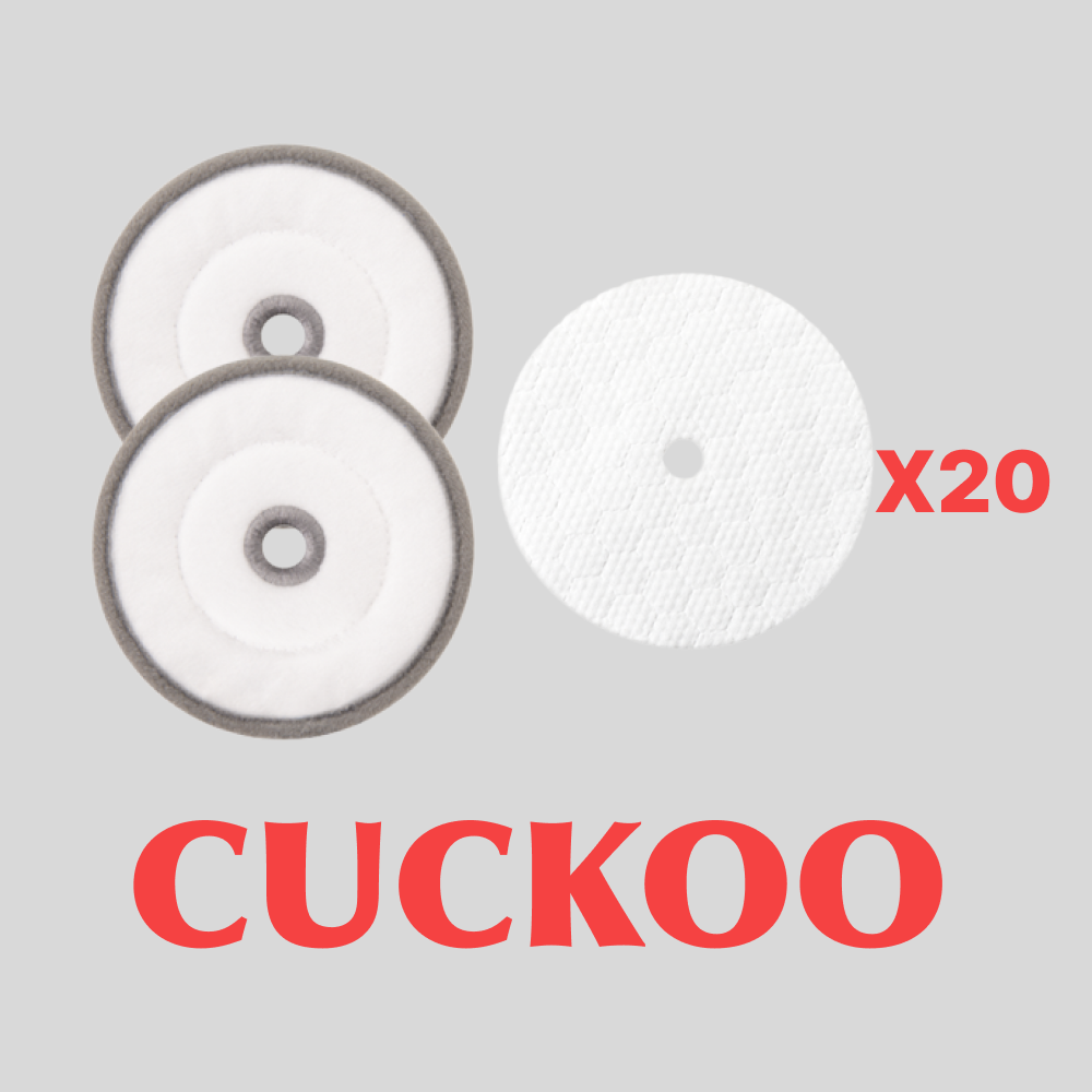 쿠쿠 정품 CVC-AME1410UG 무선청소기 가이드패드 2매+일회용 물걸레 패드 20매 세트