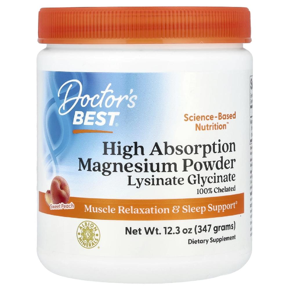 닥터스베스트 <b>마그네슘 파우더</b> 킬레이트 <b>복숭아 맛</b> Mg Magnesium 347g