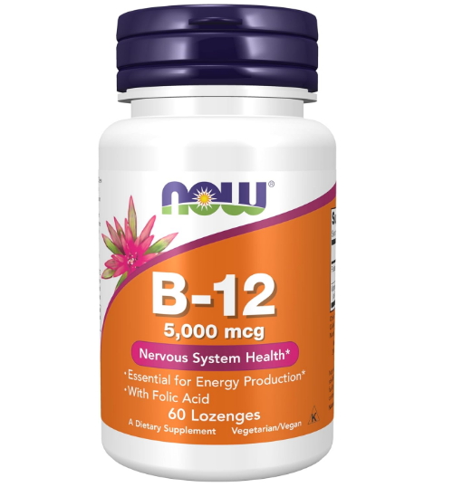 <b>NOW Foods 비타민B12</b> 5000mcg 60정 비타민비