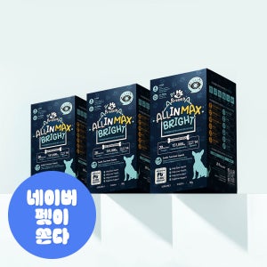 닥터페렌들리 올인맥스브라이트 강아지 눈 영양제 눈물 눈꼽 항산화 간 건강 80g, 3개