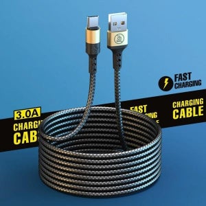 C 타입 케이블 5M 롱 USB 3A 고속 충전 로프 데이터 전송 차량 충 전기 자동 차 용품 일반 핸드 폰 고급 빠