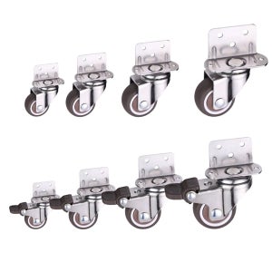 L형 회전 사이드 식탁의자바퀴 가구바퀴 캐스터 평판 무소음 서랍 책상 4개구성