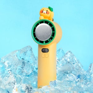 카카오프렌즈 춘식이 파워 쿨링 휴대용 핸디 선풍기 (옐로우 볼캡 춘식)