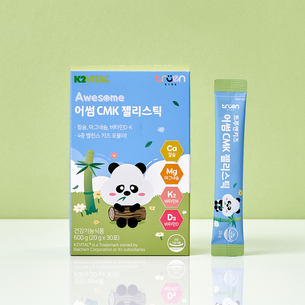 어썸 CMK (칼슘+마그네슘+<b>비타민</b>D&amp;<b>K</b>) 젤리스틱