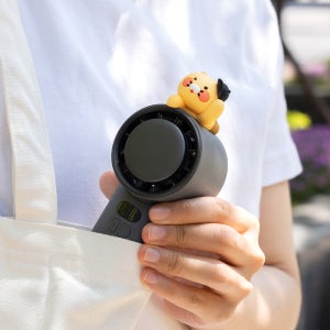 카카오프렌즈 춘식이 파워 쿨링 휴대용 핸디 선풍기 블랙 볼캡 춘식