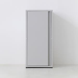 도미닉 캐비넷 1문 수납장 40x35x87, 1단, 라이트그레이 9512.0596