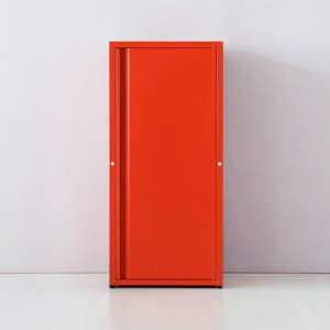 도미닉 캐비넷 1문 수납장 40x35x87, 3단, 브릭레드 8572.4398