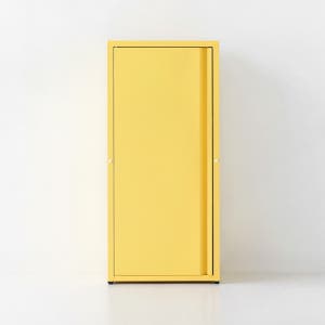 도미닉 캐비넷 1문 수납장 40x35x87, 3단, 옐로우 2844.2020