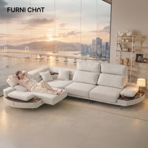 퍼니챗 제우스 모션 전동 슬라이드 리클무빙 코모도 4인용 리클라이너 소파