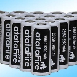아타타파이어 26650 충전용 배터리 (3.7V / 5200mAh)
