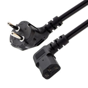 HDTOP 국산 AC코드 16A ㄱ자 우측 꺾임 전원 파워케이블 1.5M HT-AC103