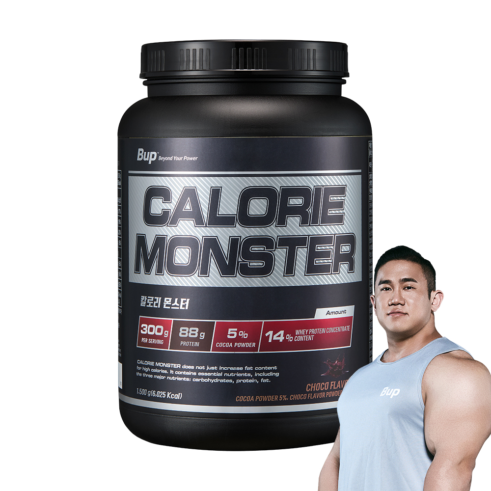 칼로리몬스터 초코맛 1.5kg 헬스 단백질 보충제 프로틴 게이너