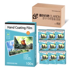 베스트원 손코팅 필름 손 코팅지 사과그림 A4, 1000매