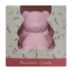 [르샤트라1802] 탄산버블 곰 입욕제 로즈 120g