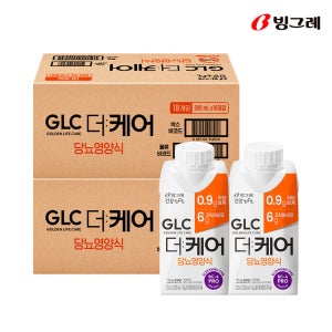 빙그레 GLC 더케어 당뇨영양식 고소한맛, 200ml, 36개