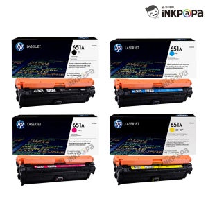 (확정발주) CE340A CE341A CE342A CE343A (HP 651A) 정품토너 4색 SET