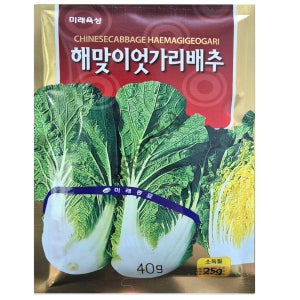 배추씨앗 해맞이엇갈이 속노란 배추종자 얼갈이 엇가리 40g