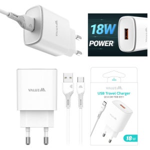 벨류엠 충전기 어댑터18W QC3.0(9V/5V) 어댑터 휴대기기용 급속 고속 충전