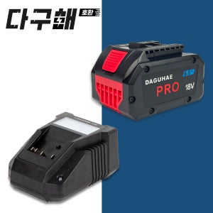 [호환] 보쉬 프로코어 배터리 18V 9.0Ah + 보쉬 14.4V18V용 급속충전기 LCD 실시간 충전 확인 세트