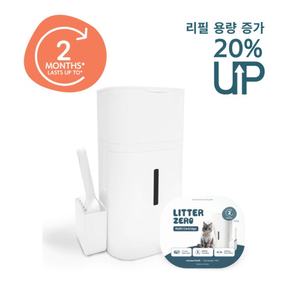 펫츠놀로지 고양이 원터치 배변 쓰레기통 리터제로