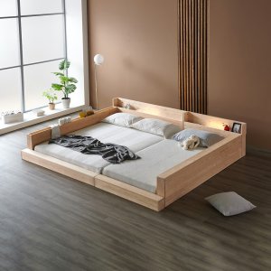 파로마 네오 피올라 LED 편백 원목 패밀리 침대 가드형 S+Q