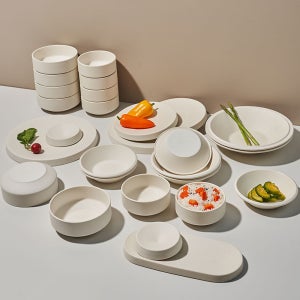 딜로 도자기 그릇세트 집들이 신혼부부 식기 27종, 윈터화이트, 1세트