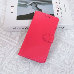 지갑 케이스 지폐 카드 3장 수납 스탠딩 다이어리 핫핑크, 갤럭시A30