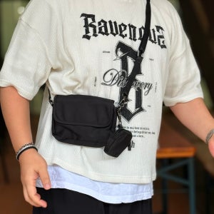 남자 미니 스몰 크로스백 여행용 메신저백 가벼운 경량 슬링백 남녀공용 가방