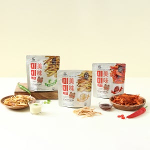 미미먹태 바삭한 동결건조 먹태 맥주 안주 마른 청양마요 불닭 오리지널 맛 6개 세트