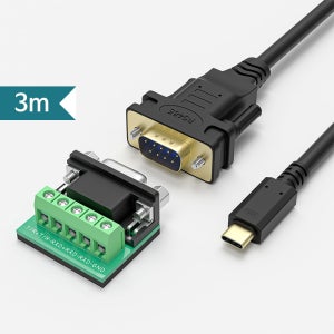 Type-C타입 TO RS485 RS422 시리얼 케이블3m FTDI칩셋 스위치 필요없음