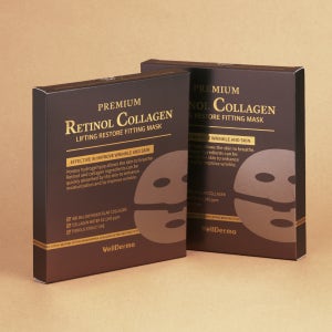 웰더마 프리미엄 레티놀 콜라겐 리프팅 피팅 마스크 팩 4매, 2개 (+토너패드 2매입 증정)