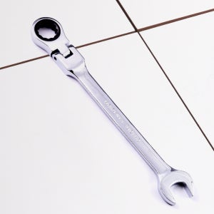 공구하자 플렉시블 자동 라쳇 기어렌치 각도조절 깔깔이 편한 수공구 17mm