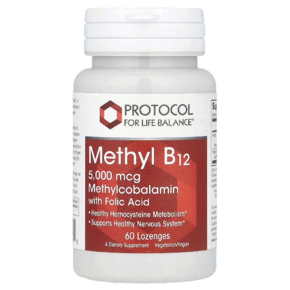 <b>프로토콜포라이프발란스</b> 메틸 B12 Methyl B12 엽산 <b>비타민B12</b> 메틸코발라민 60정
