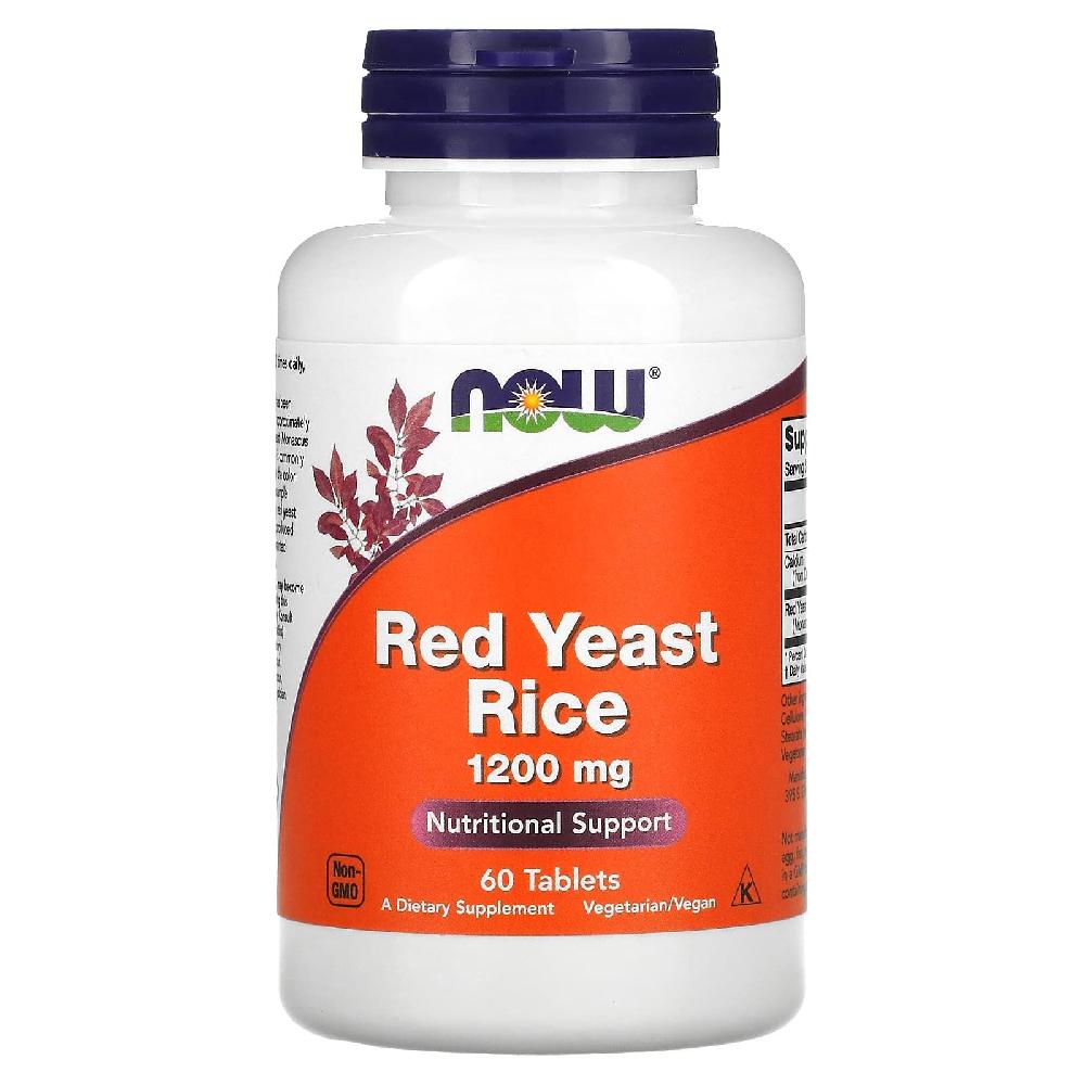 <b>나우푸드 홍국</b> 레드 이스트 라이스 Red Yeast Rice 1200mg 60정