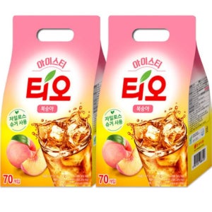 티오 복숭아 아이스티 사무실 탕비실 음료 70TX2개