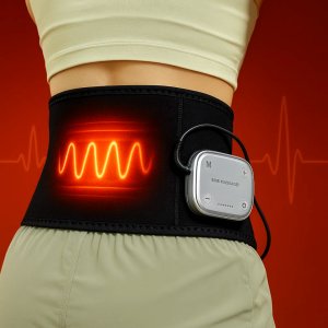 백온담 국내산 특허 허리 마사지기 EMS 저주파기 요추근 요근 마사지기 안마기 복부 약손담